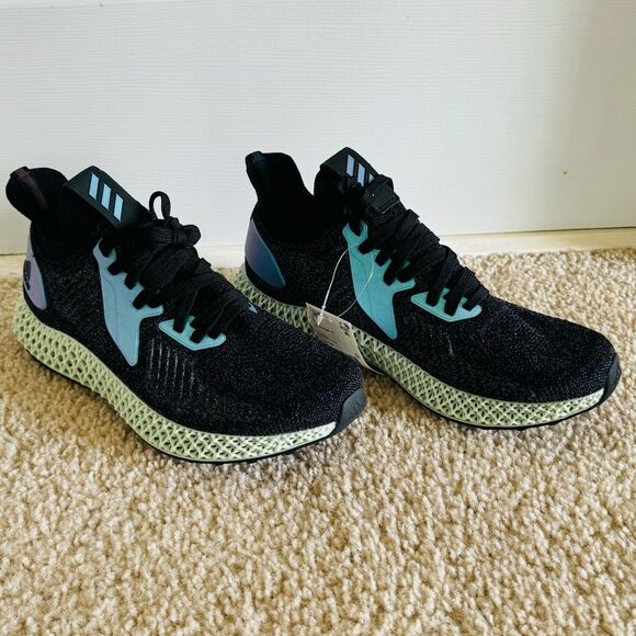 NWT Adidas Alphaedge 4D “Goodbye Gravity”Black Blue Green Sneakers Men\'s Sz 9 US main image 8